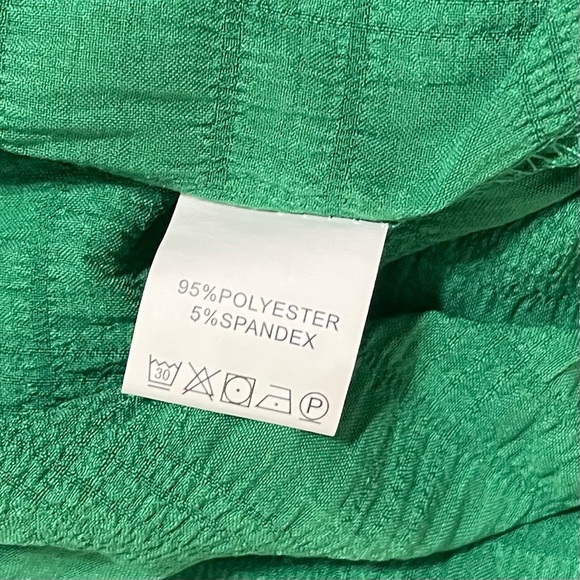 Source Unknown Green Sleeveless Flutter Mini Dress - Picture 5 of 7